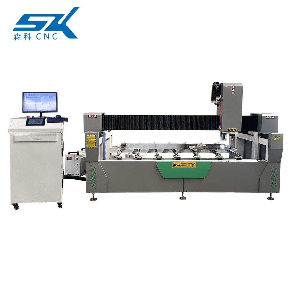 6060 2010 Mirror Fiber Laser Subsurface Marking LED Mirror Glass Laser Sandblasting Mirror Glass Frosting Etching Machine