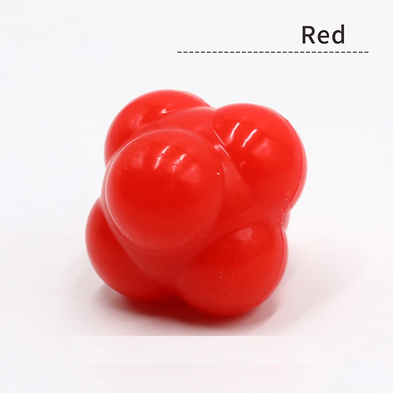 Various Colors New Design Rubber Daily Training Hexagonal Reaction Agility Ball