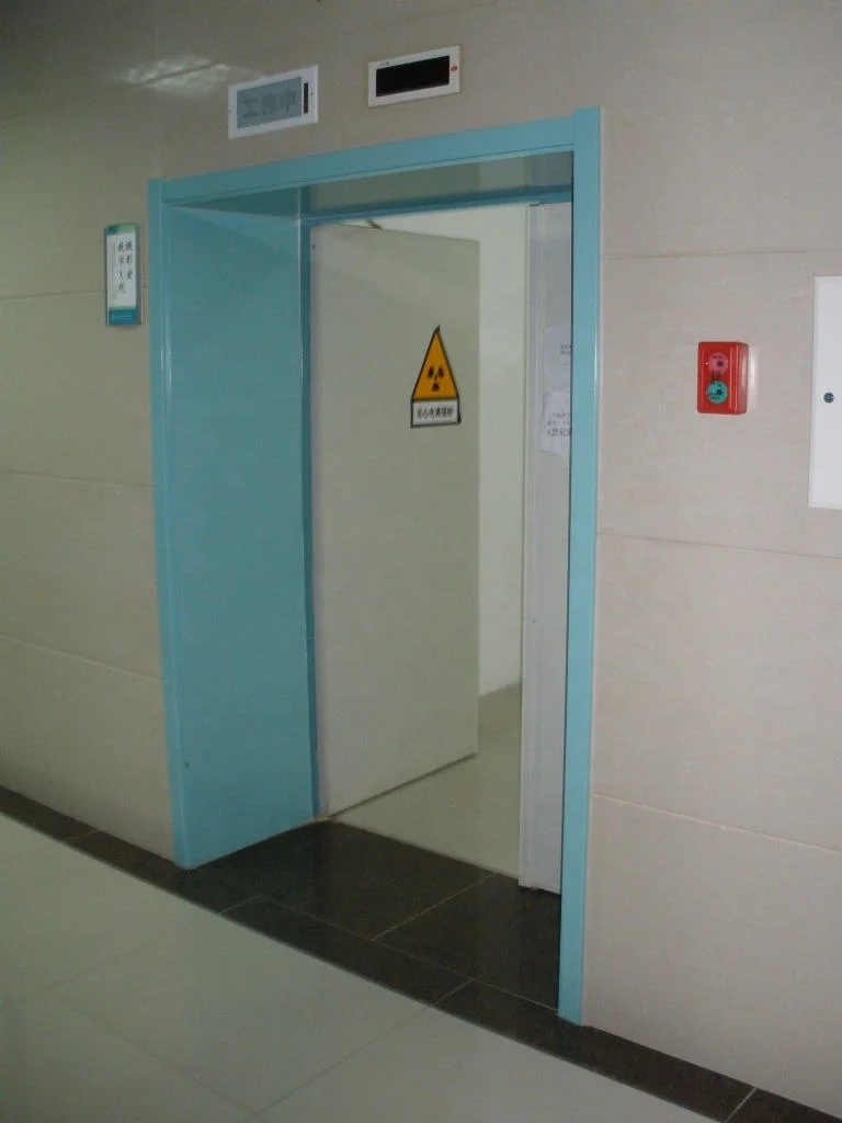  Ручная раздвижная дверь из нержавеющей стали с противорадиационным свинцовым покрытием