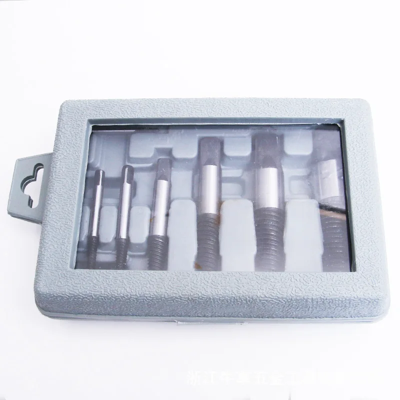 8 PCS High Speed Steel Speed Out Broken Damaged Bolt Screw Extractor Remove Set