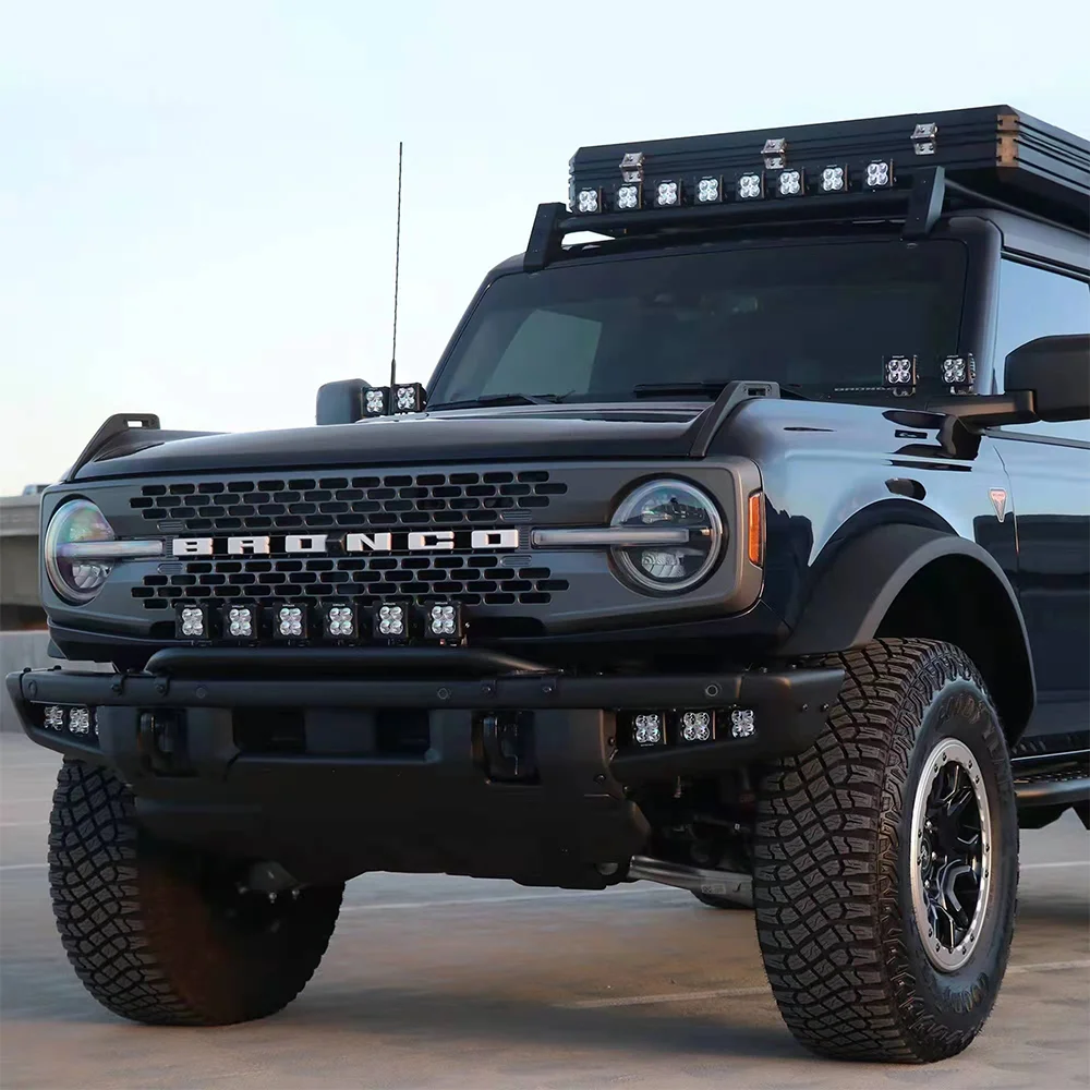 Производитель OEM стального бампера наружные автозапчасти изготовленный по индивидуальному заказу алюминиевый передний бампер для Ford Bronco заводской цене