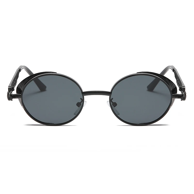 S2516 Unique Women Luxury 2024 Pc Lenses Sunglass Steam Punk Sunglasses Oval Metal Sunglasses Free Shipping