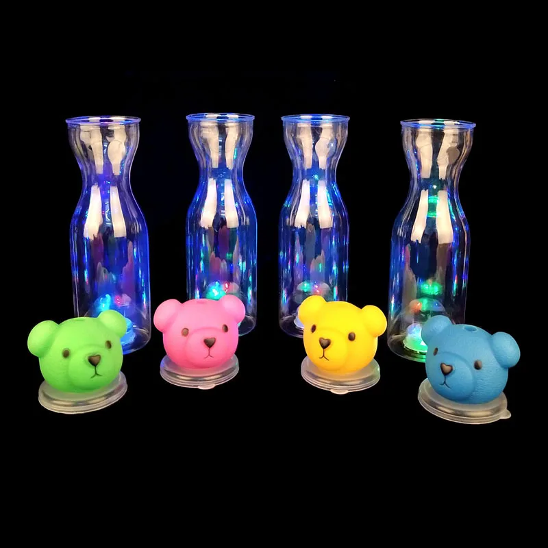 Flashing Light Plastic Party Slush Cups Led Plastic Yard Cup Slush Bottle With Yard LED Glow Cup