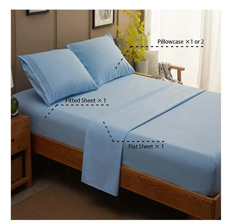 1800 Thread Count Egyptian Cotton Sheet Set/ Microfiber Bed Sheets