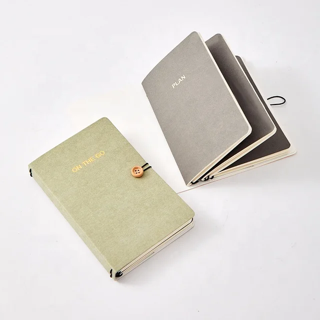 Wholesale Washed Kraft Cover Eco Friendly Notebooks With Buckle for Business Office And Students