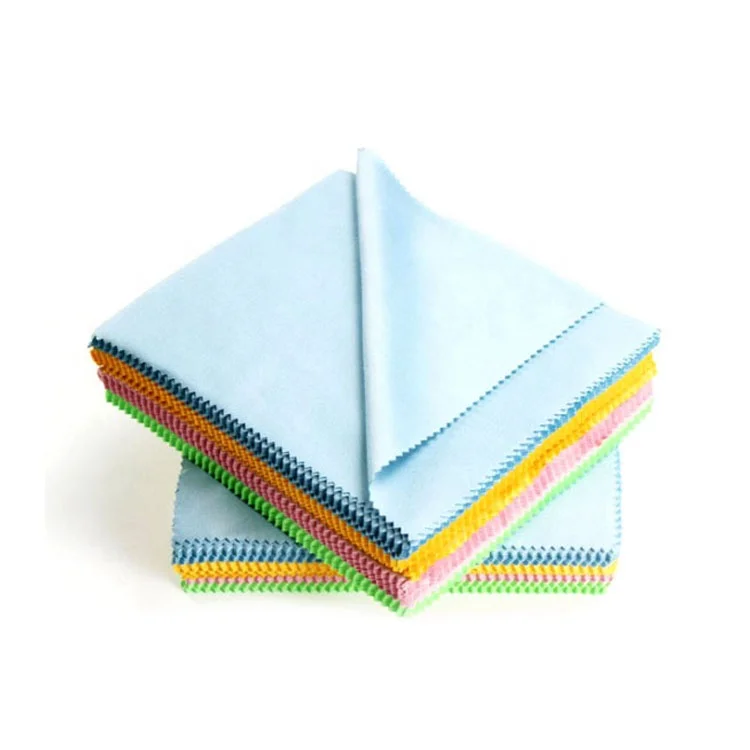 Good quality custom printing logo lens eyeglass cleaner microfiber fabric cleaning cloth