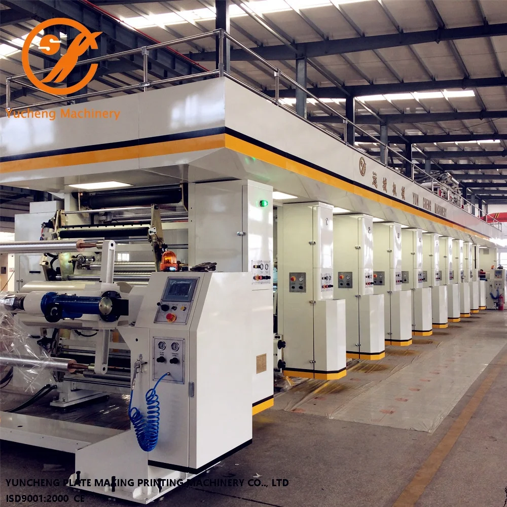 New Design PVC Film Shrink Sleeve Label Rotogravure Printing Machine For Printing