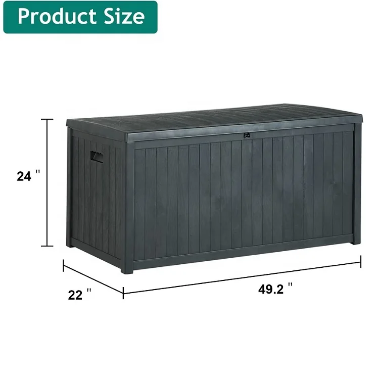 430L 113 Us gal Garden Outdoor Plastic Storage Box Boxes Bins