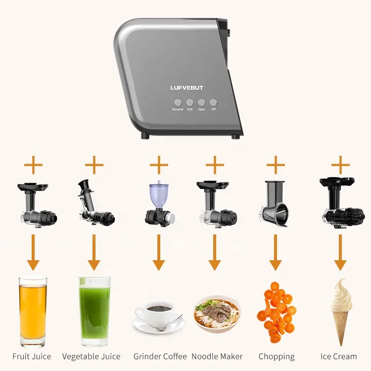 high quality 5 in 1 multifunctional cold press commercial orange juicer machine slow Juicer