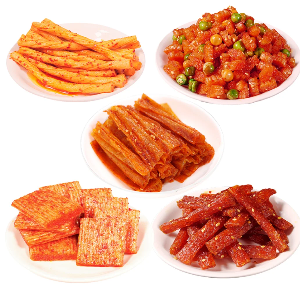 Crispy Spicy Stick Snack Instant Hot Spicy Strips Gluten Spicy Chinese Latiao Snack