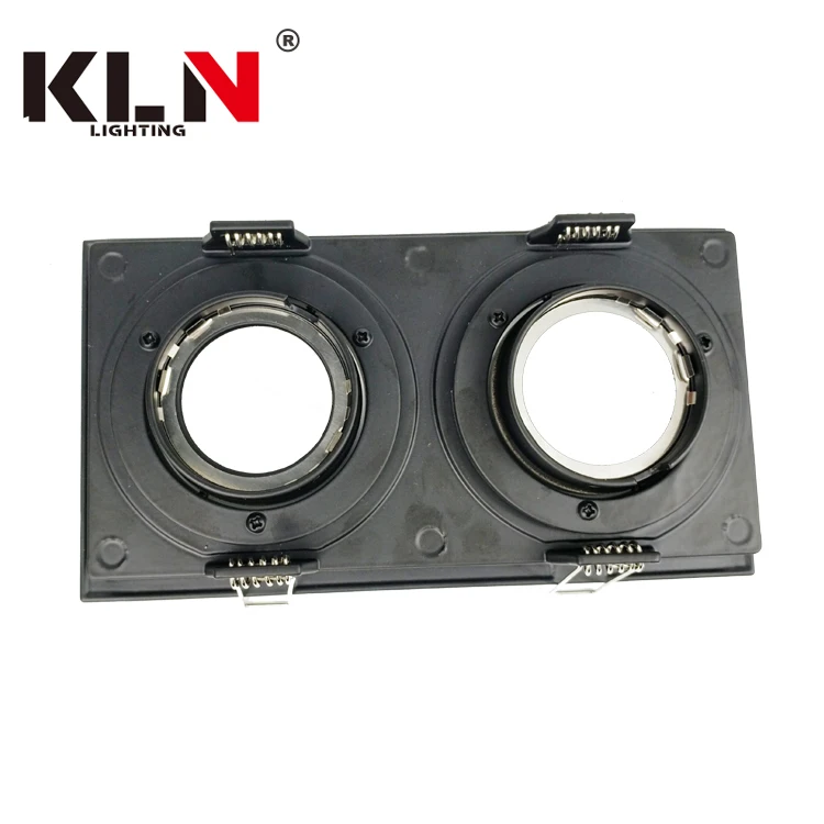 Хит продаж 2019, регулируемый двойной светодиодный прожектор с двумя головками, квадратный утопленный светильник