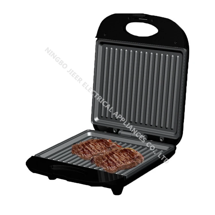 Easy Operation 4 Slice Home Big Fixed Plates Electric Smokeless Non-Stick Press Grill Sandwich Churro Donut Waffle Steak Maker