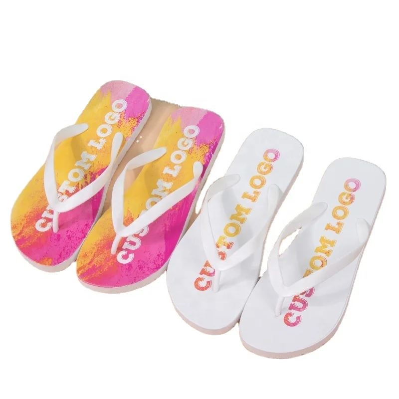 colorful pvc flip flops wholesale customized wedding flip flops