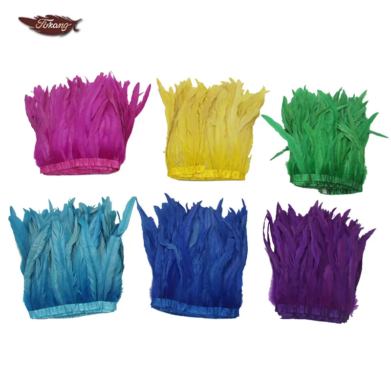 Wholesale Cheap Hot Pink 10-12inch Rooster Tail Feather Trimming