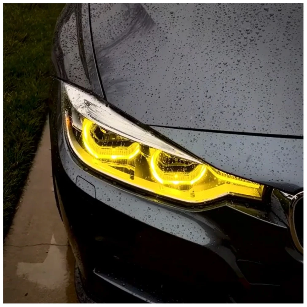 New yellow drl f30 LED boards for bmw yellow drl 3 series 330i 340i  headlight LED DRL module 7419615
