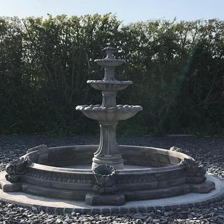 Construction building decor fiberglass silicone molds concrete water fountain mold outdoor garden