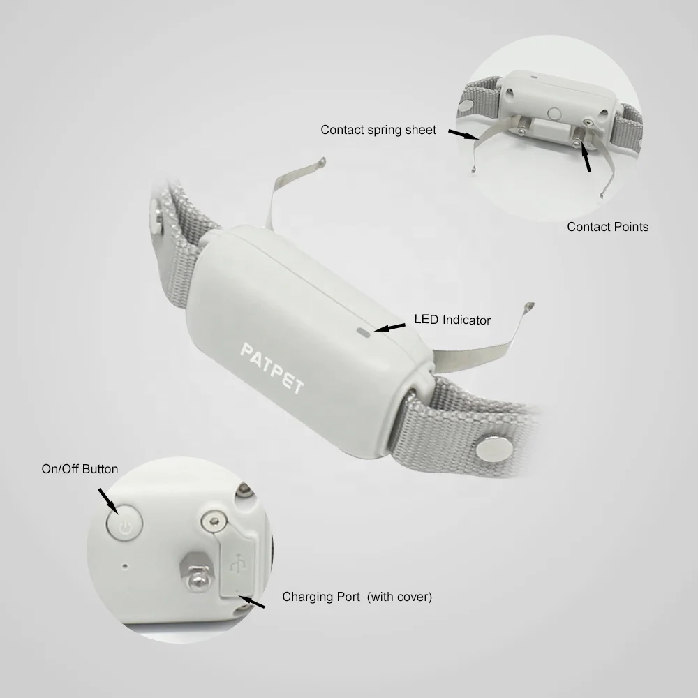 Amazon  Hot Latest Remotely Control No Bark Collar Electric Shock Vibrator No Anti Bark Dog Collar Waterproof Obedient Durable