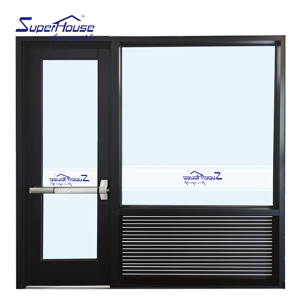 Emergency Exits Safe Escape Door Easy To Open Aluminum Exterior Double Glass French Swing Casement Doors