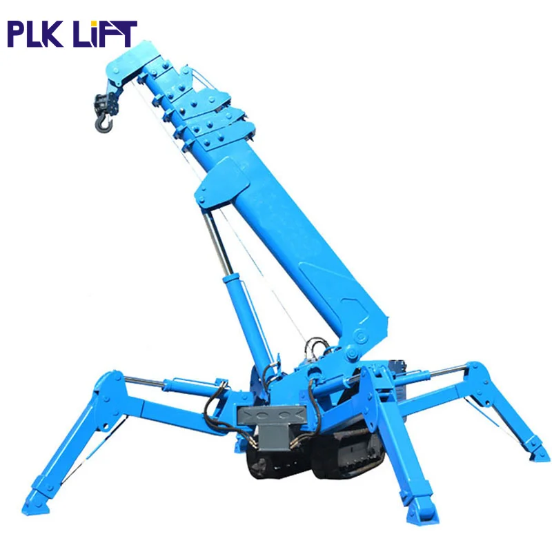 1.2t Gasoline Honda Engine Hydraulic Lift Crawler Mini Spider Crane