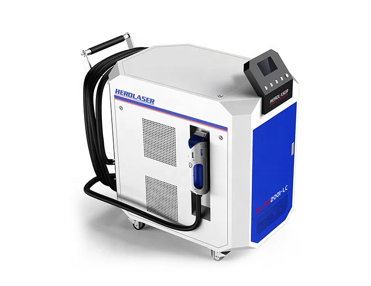 Portable Laser Cleaning Machine 2000W High Cleaning Efficiency Precision Positioning Stainless Steel Wood Water No Consumables