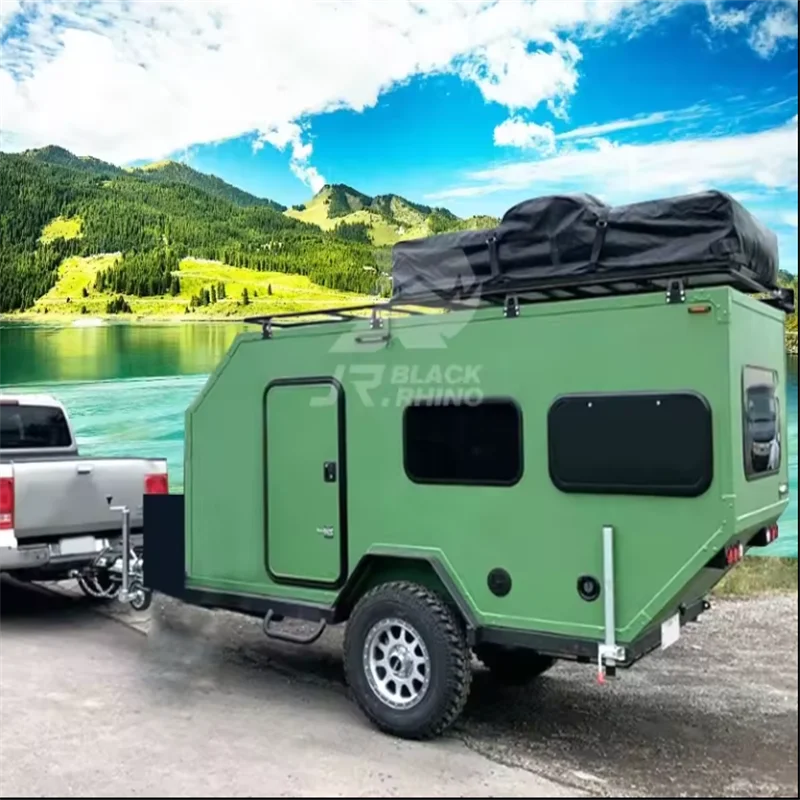 high quality Most popular rv trailer camper 4x4 expedition camper camper mini van with roof rack