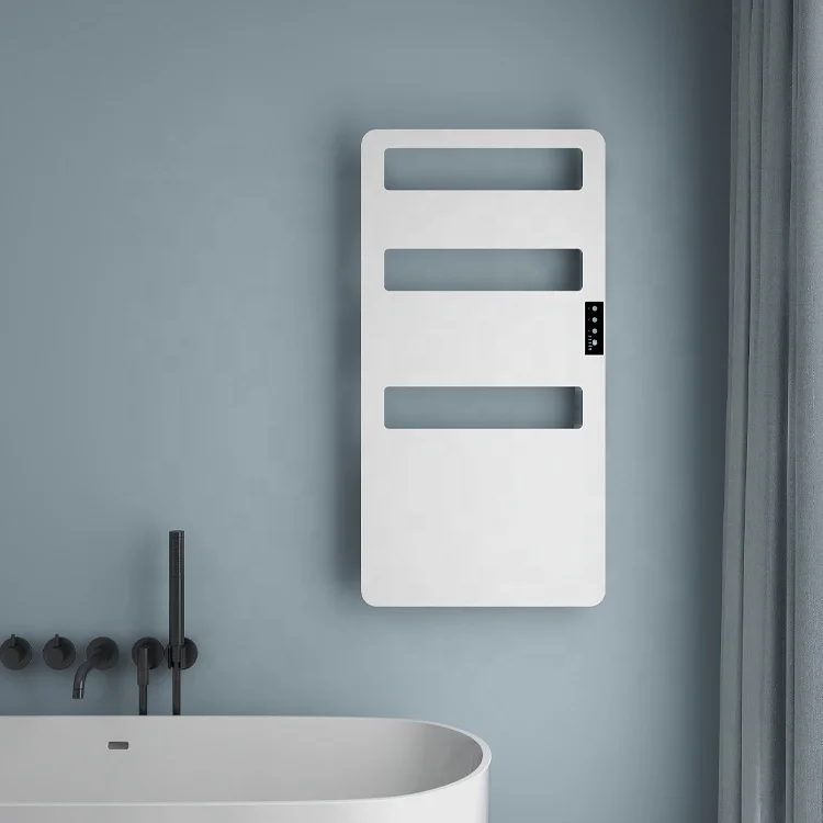 Byecold Infrared Plug In Wall Mounted Towel Drying Rack Electric Towel Warmer Home Bath Towel Heater with Timer and Indicator