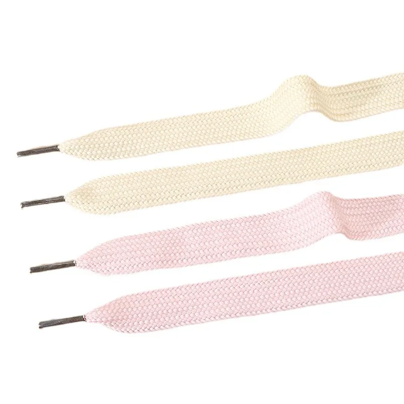 22MM Width Metal Tip Thick Flat Shoelaces for Shoes Solid Color Shoe Laces  Replacement Laces for Fat Sneakers