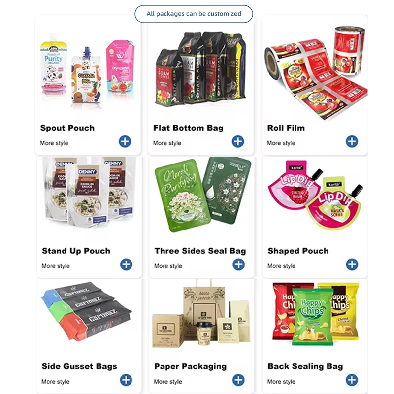 Custom Printed Aluminum Foil Soya Bean Milk Packaging Bag Filling Machine Fruit Drink Beverage Yogurt Packaging Bag With Spout