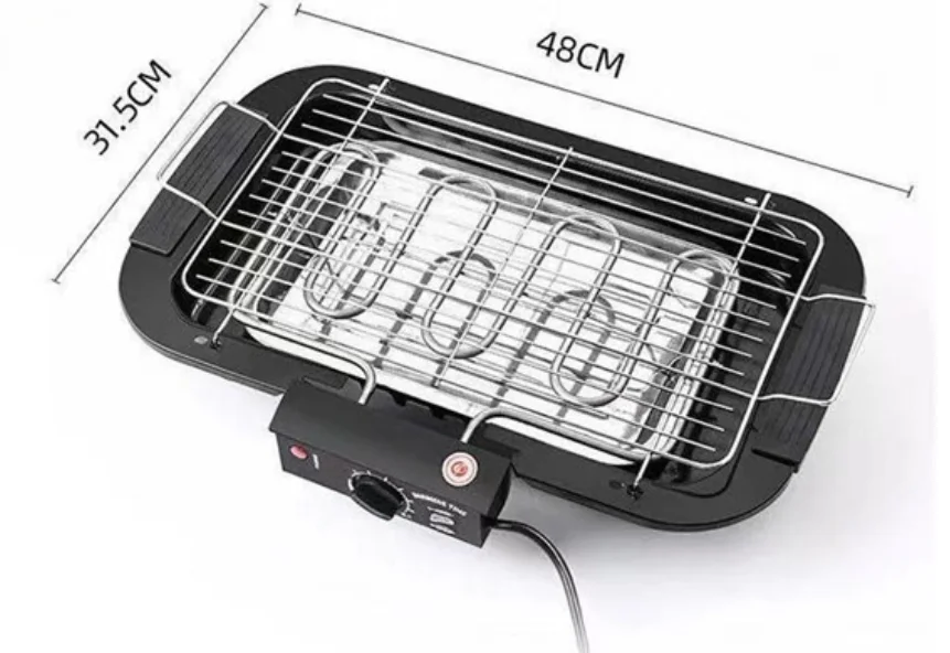 Hot Sell Non Stick Smokeless Electric Grill Bbq 500w 1000w Stainless Steel Barbeque Electric Grills For Home Outdoor