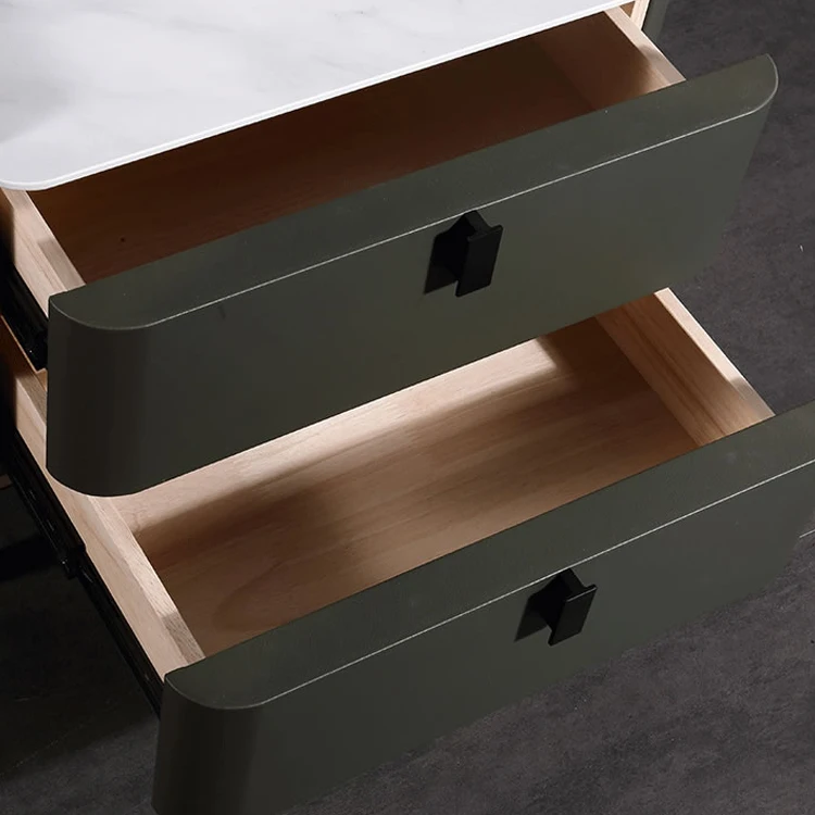 Nightstands Square Bedroom Wireless Charging Storage Drawer Cabinet Furniture Cabinet Night Stand Bedside Table