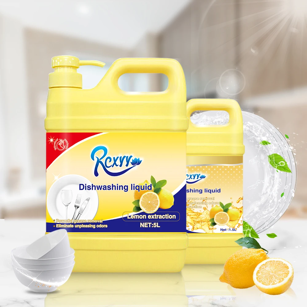 Factory Wholesale Powerful Dishwashing Lemon Scent Household Concentrated Dishwashing Liquid Cleaner Detergent