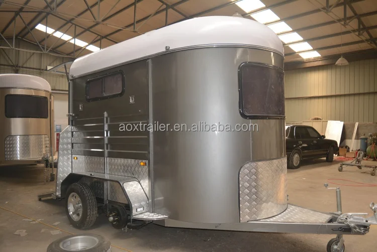 2-Horse Straight Load Trailer Good Selling Horse Float with Adrs Standard Trailers