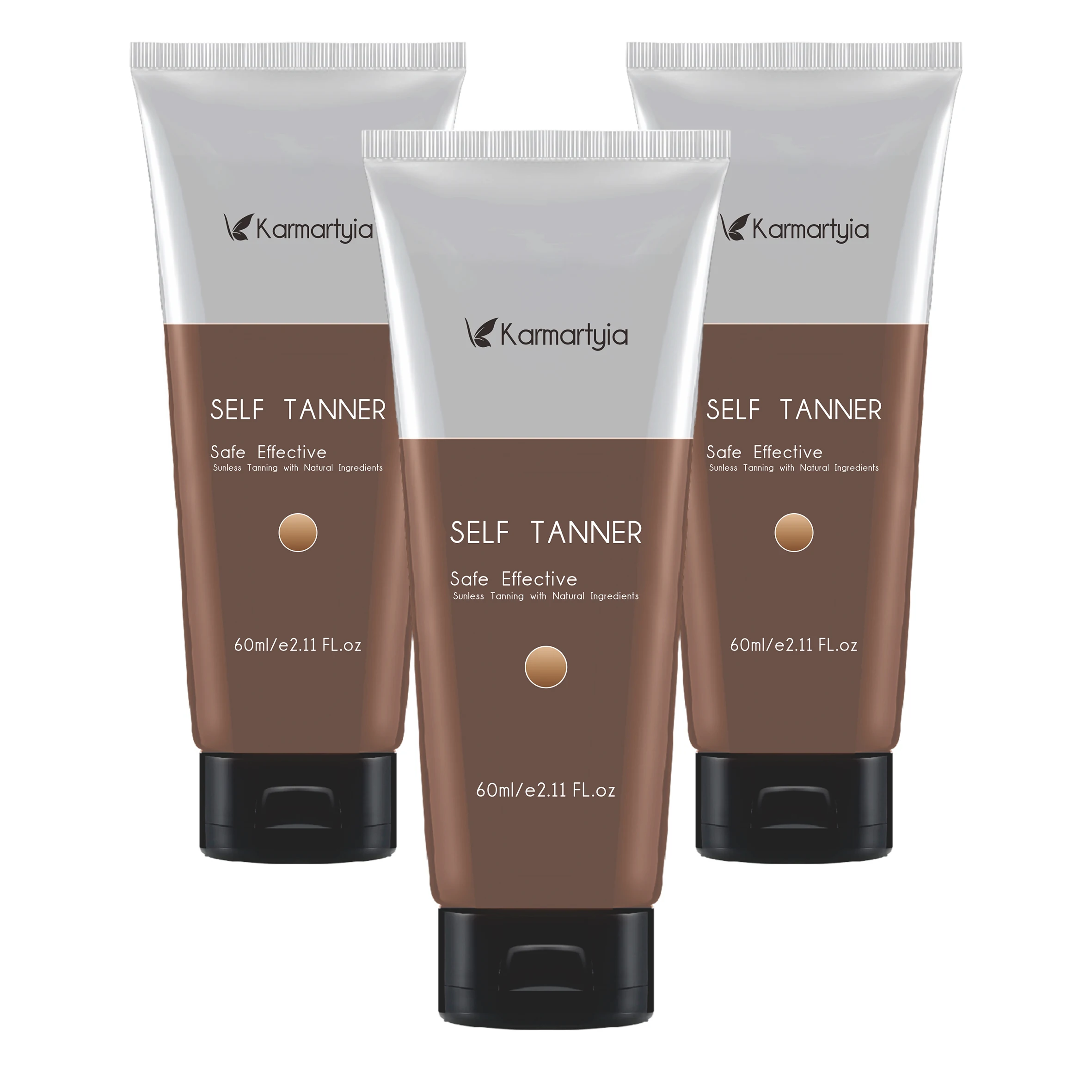 OEM Wholesale Medium to Deep Skin Tone Bronze Tinted Self-Tanning Lotion Sunless Tanning Lotion Natural Tan