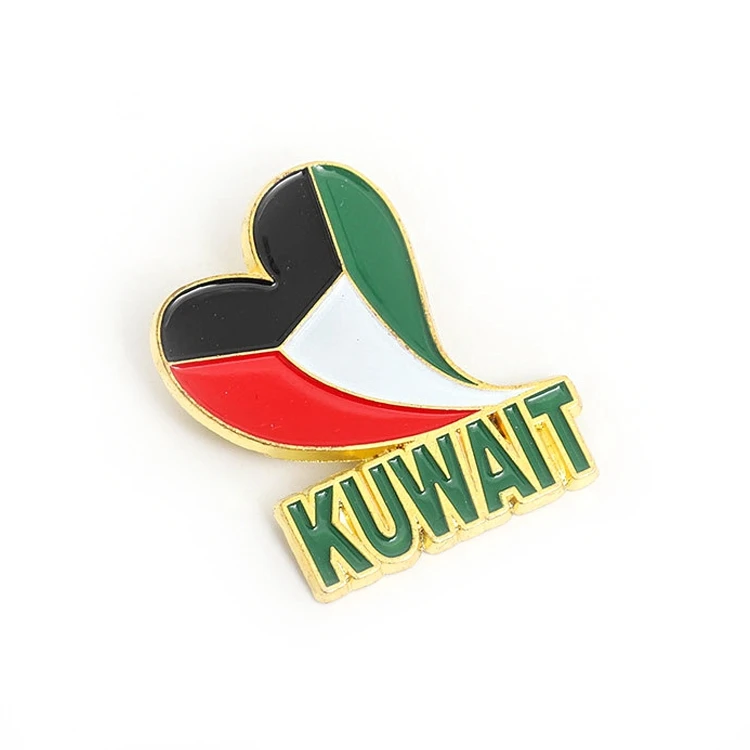 Wholesale custom high quality uae national day 3d design printed pin lapel