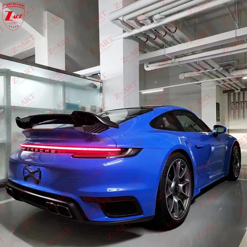 Z-ART 2019-2022 992 углеродного волокна задний спойлер для Porsche 911 Turbo S