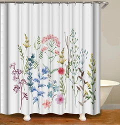 i@home home goods purple lavender designer prints flower washable bathroom shower curtains polyester