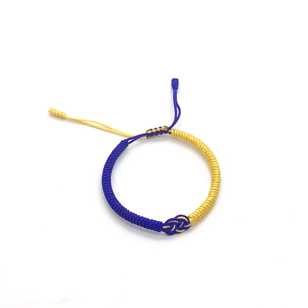 Ukraine flag bracelet world peace blue yellow hand  woven Ukraine bracelets