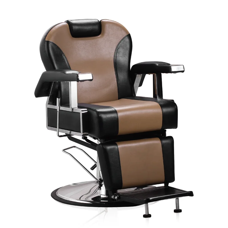 BEIMENG Hot Sale Barber Chair Beauty Salon Hydraulic Black and chocolate Leather Duty OEM Hair Heavy Packing Furniture