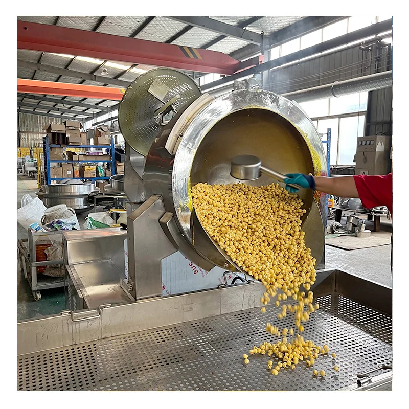 CE Approved Commercial Caramel Mushroom Popcorn Machine Gas Popcorn Making Machine Manufacture