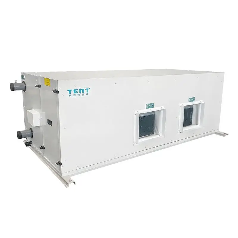 Ceiling air handling unit  fresh air purification conditioning with finned heat exchanger