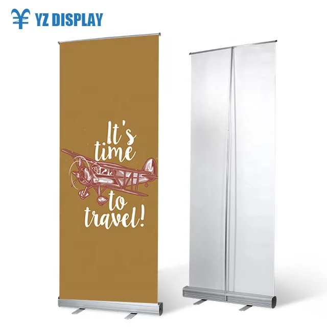 outdoor roll-up banner stand advertising display stand banner roll up stand