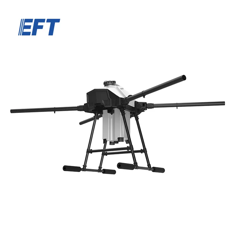 EFT video technical support G420 four aixs agricultural sprayers drone frame fogging machine pest control without radar and RTK
