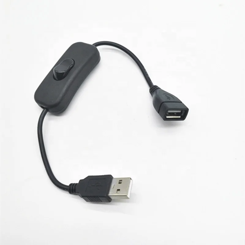 30cm 24awg 22awg USB Male to Female Extension Cord Inline Rocker On/Off Switch for Driving Recorder LED Strip