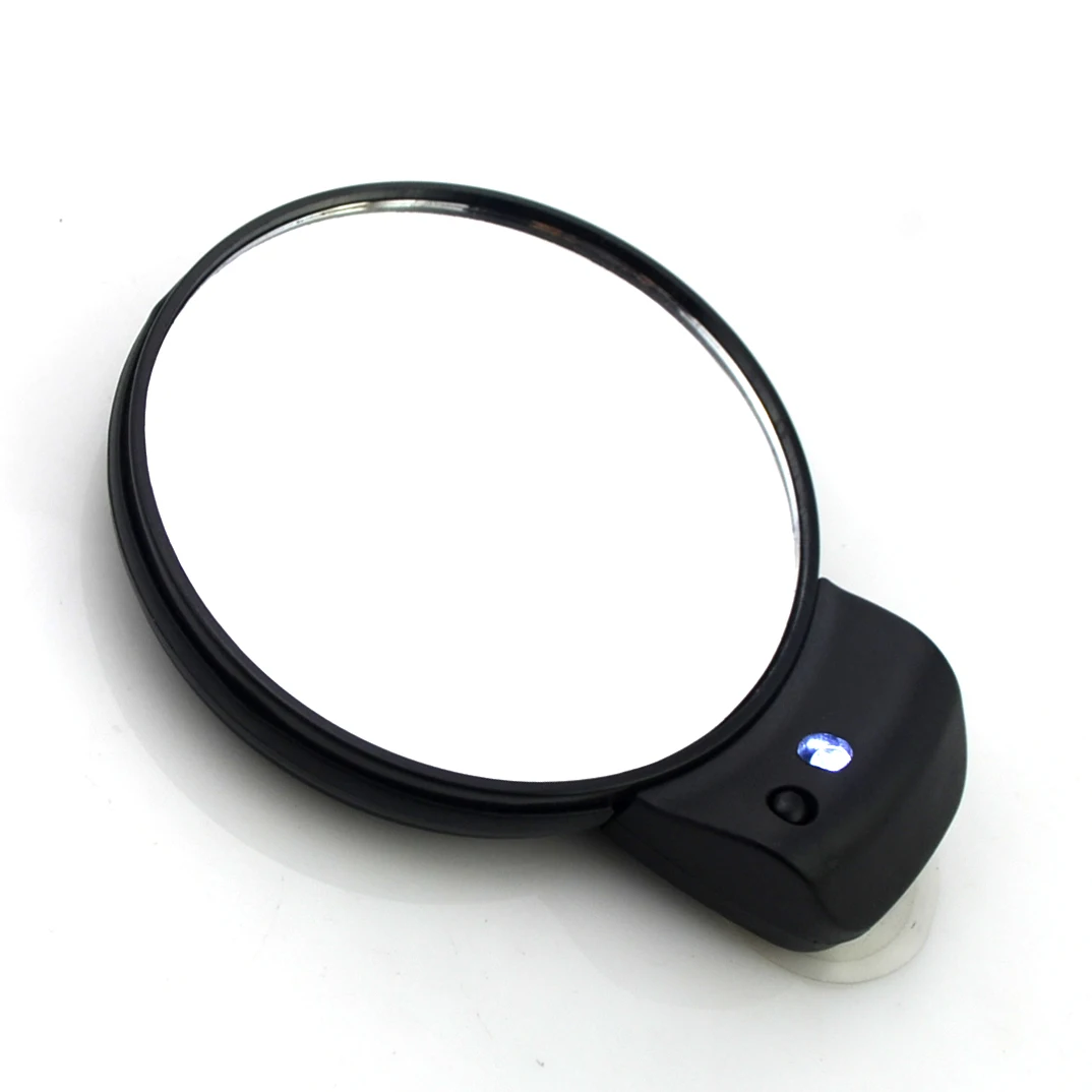 Plastic suction cup double side round mirror shaving mirror with suction cups