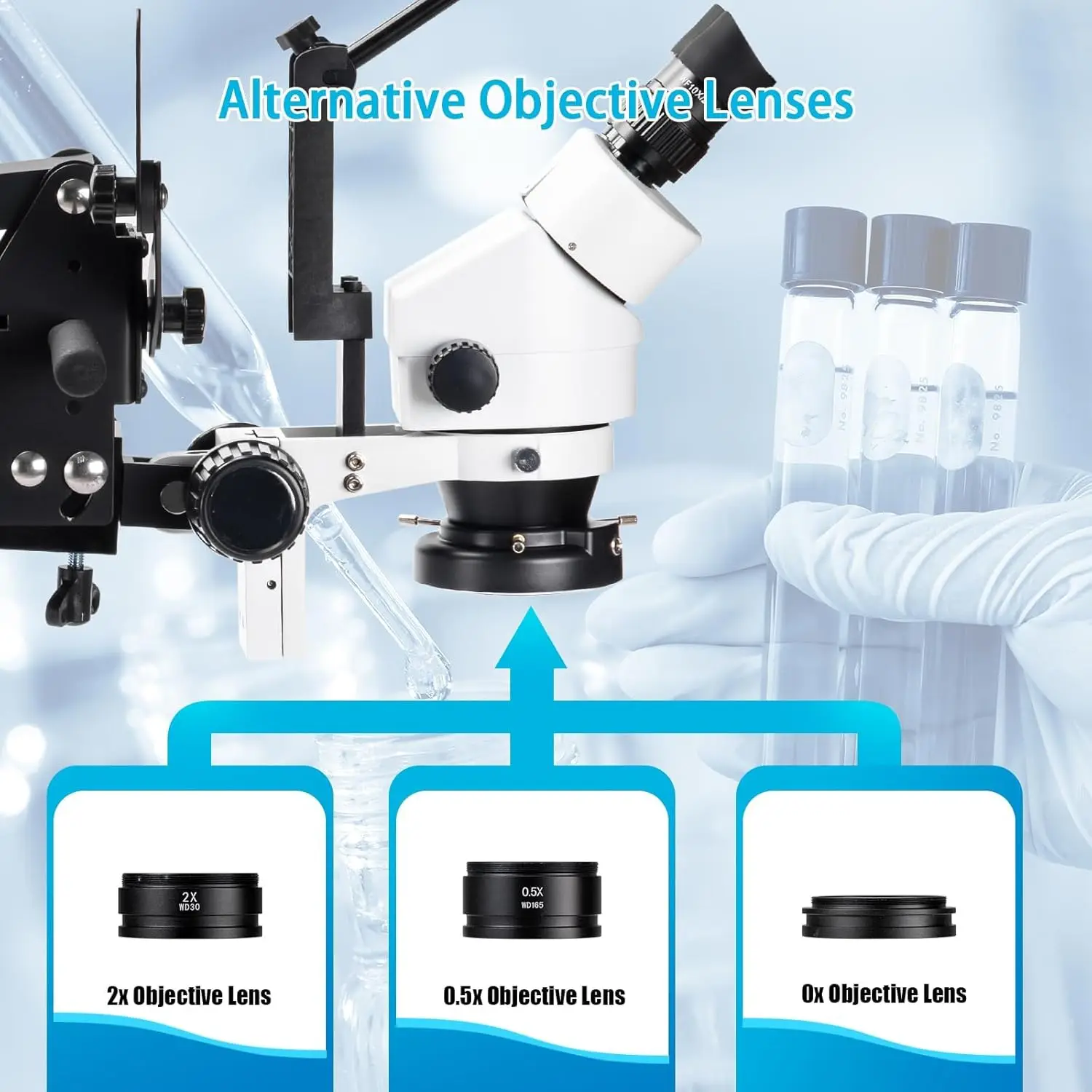7X-45X Multi-Directional Microscope for Gem & Jewelry Inspection - Precision Tool