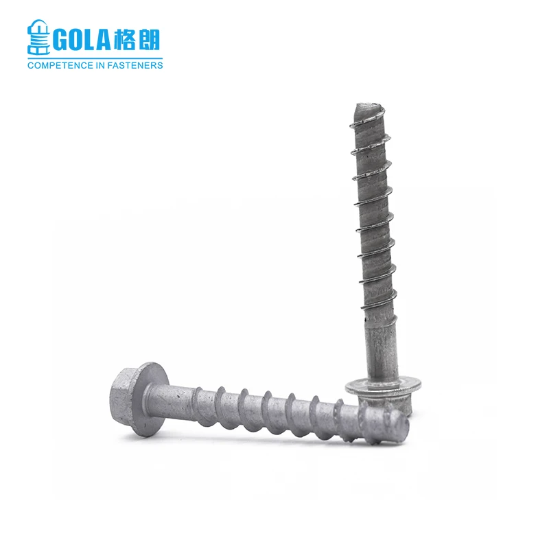 
Hexagon Flange Head Undercut Self Tapping Concrete screw Anchor Screw 