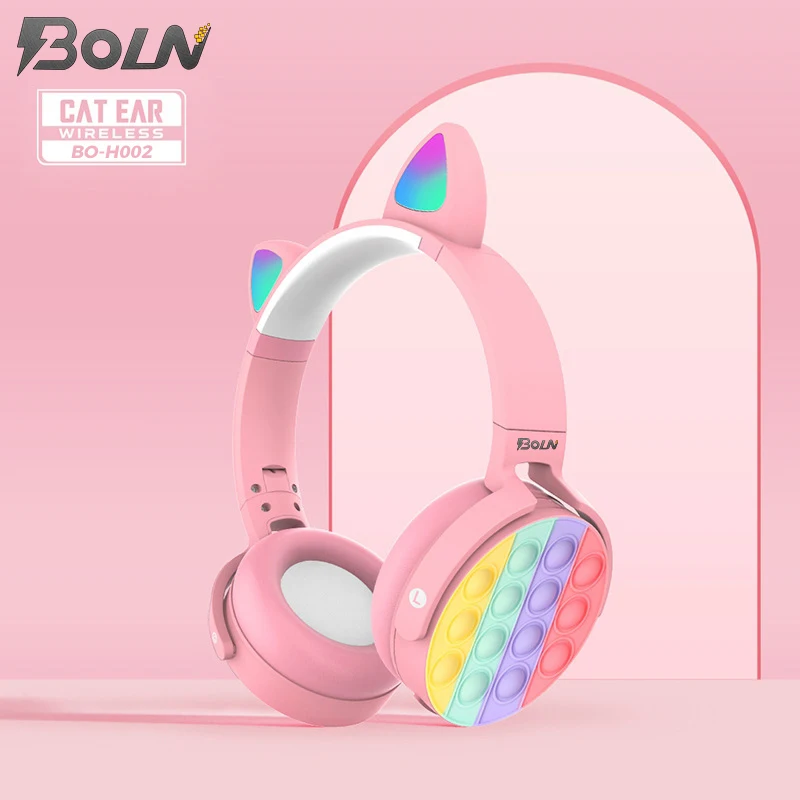2021 Newest Products Wireless Earphone Wireless BT 5.0 Headsets Cat Headphones