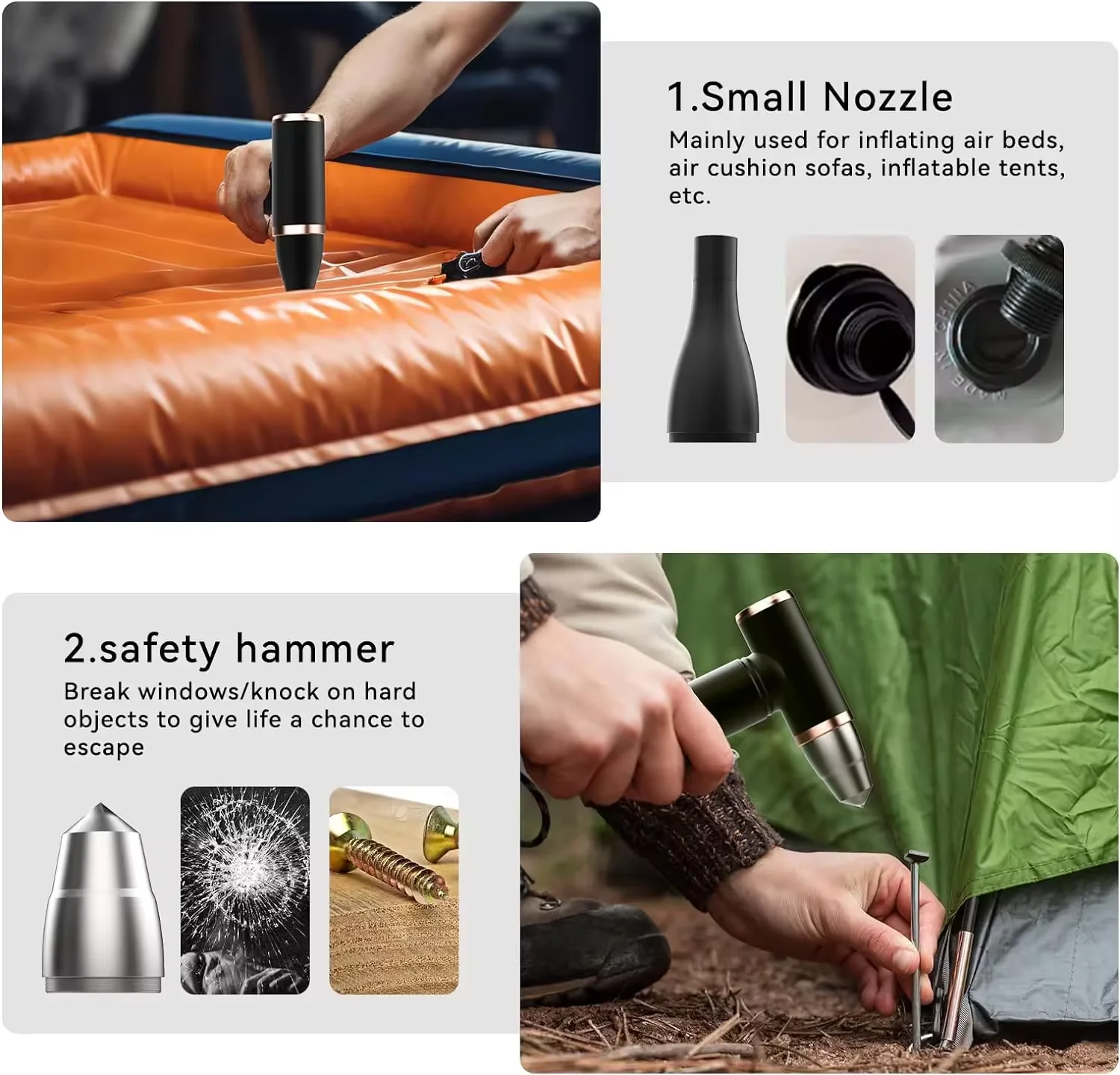 45W Big Battery Long Life Multi Accessories Mini Wireless Violent Fan High Speed Hair Dryer