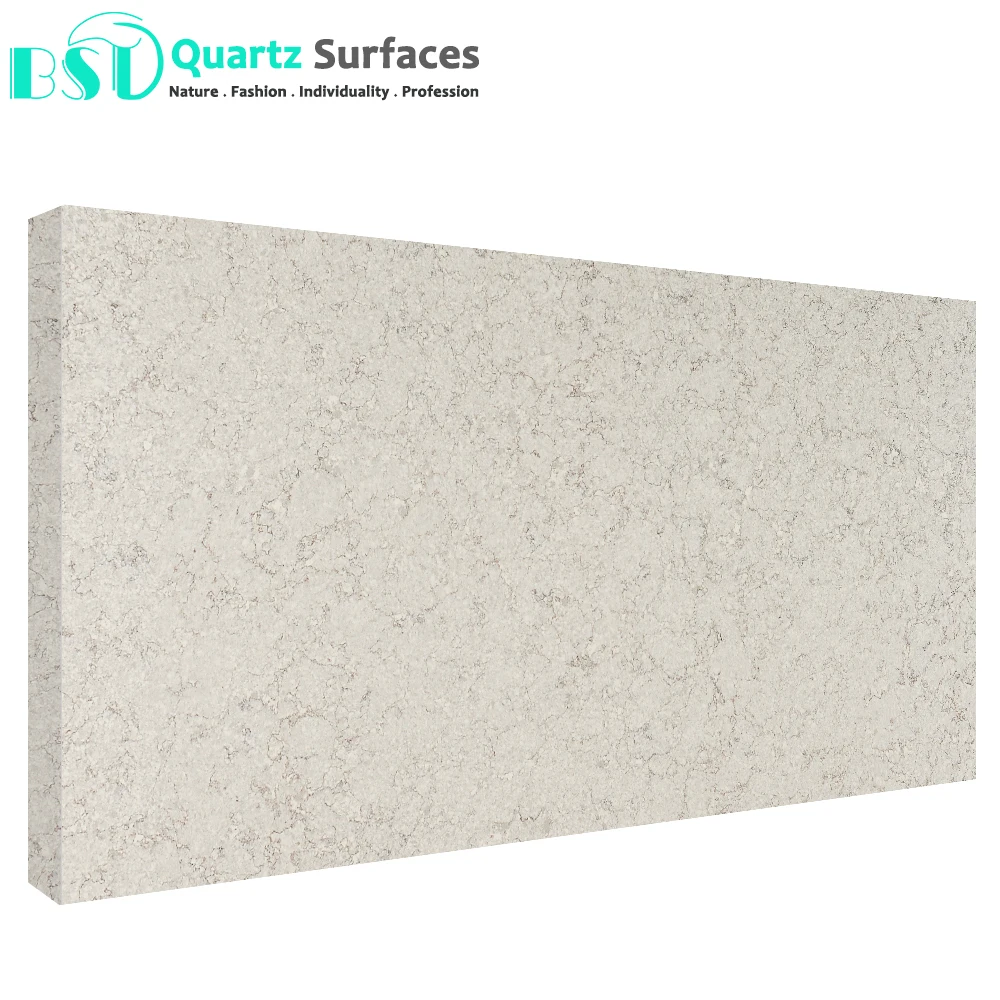 Countertop Quartz Stone Gold Natural with White & Grey Color Modern Marble Kitchen Kitchen Counter Top Polished BST 5 Years