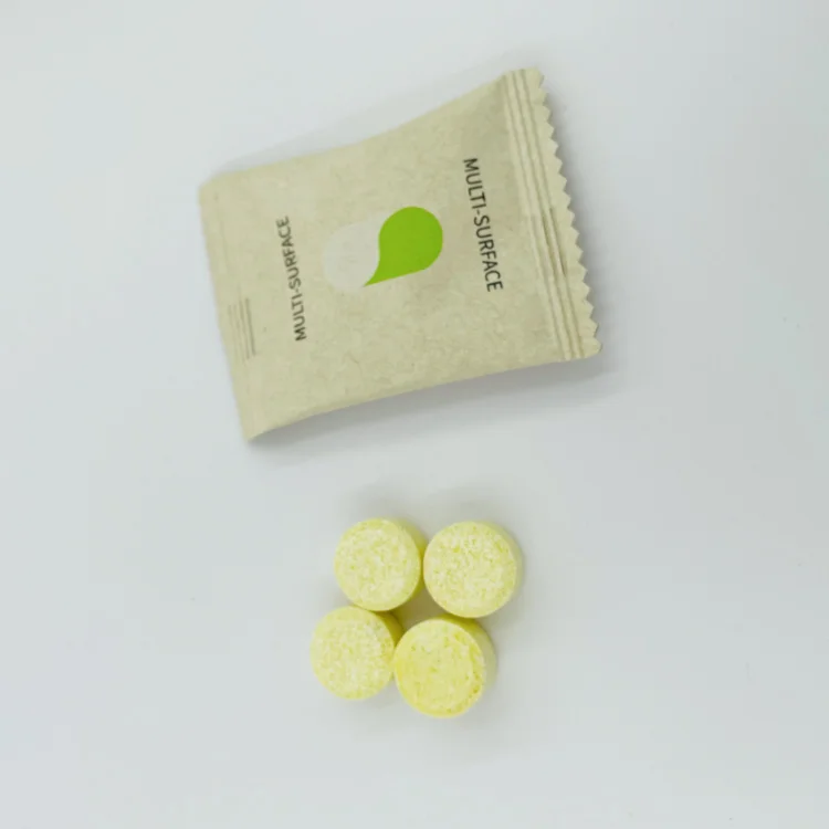 Hot Sale Multi-Purpose Detergent Spray Floor Glass Bathroom Cleaning Multi-Purpose Cleaning Tablets Custom Shapes Color Scents